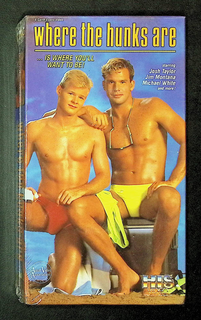 Where The Hunks Are HIS Video Gay VHS 1990 Josh Taylor Jim Montana 040825DMVHS2