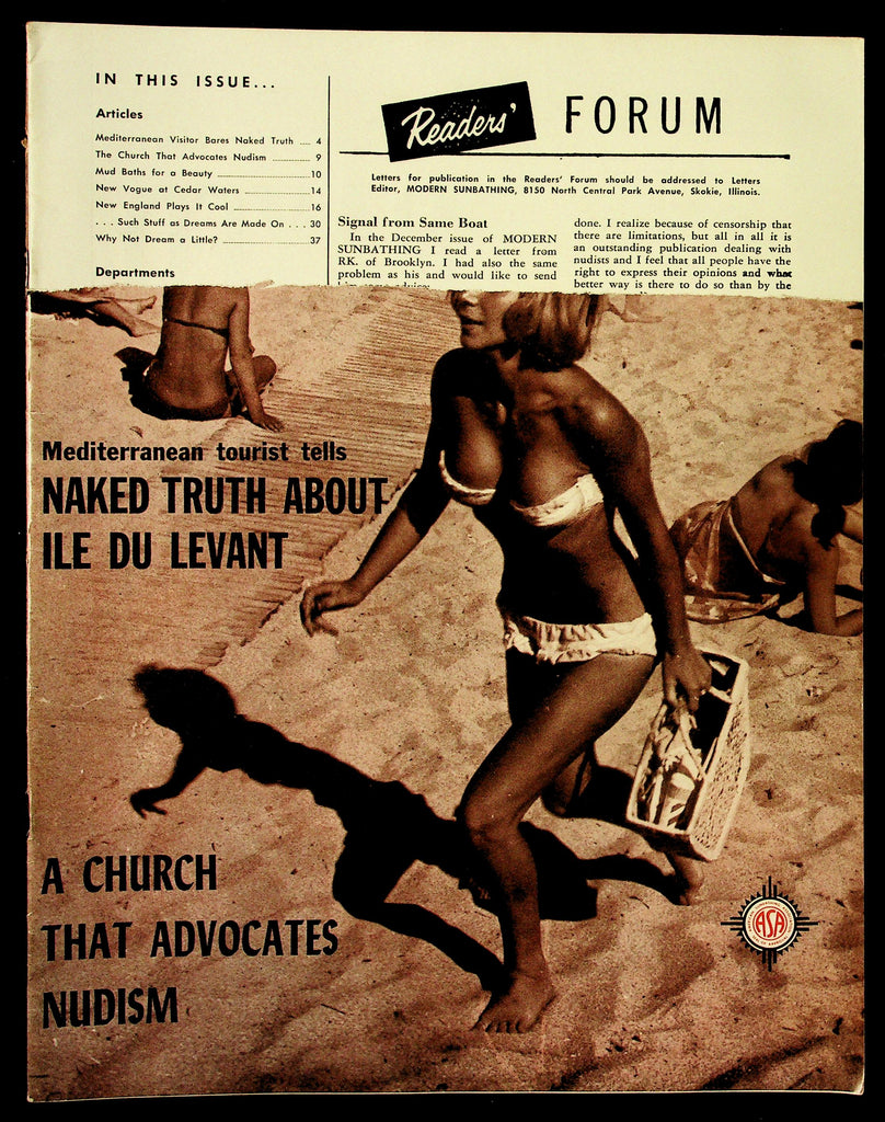 Modern Sunbathing Nudist Magazine V32, No. 2 Feb. 1962 Nudist Church & More 082026hrp-29