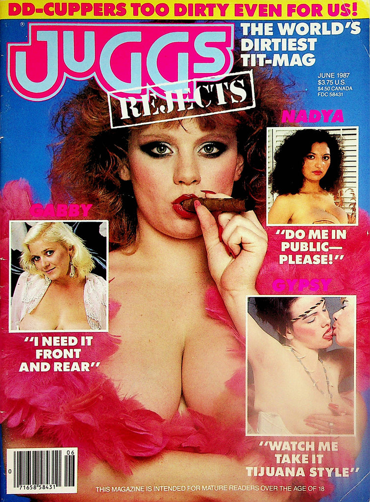 Juggs Rejects Busty Magazine  DD-Cuppers Too Dirty!  Nadya & Gypsy  June 1987   063024lm-p