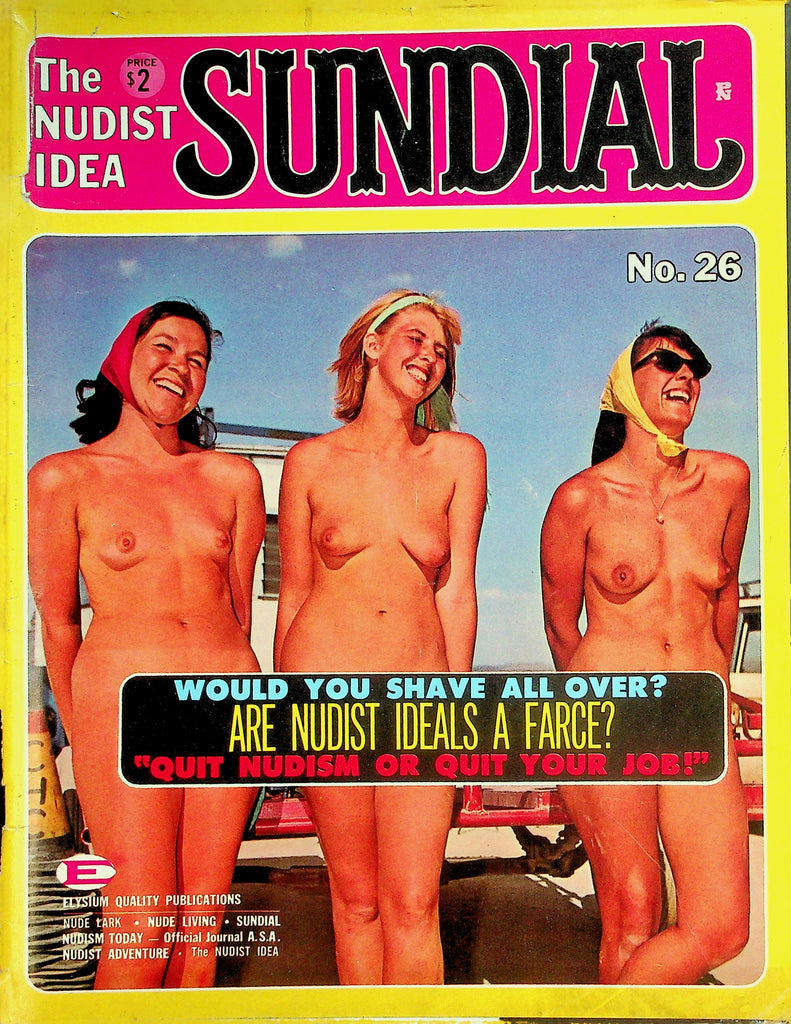 Sundial The Nudist Idea Magazine  Would You  Shave All Over?  #26  1965   071126lmp-GSC