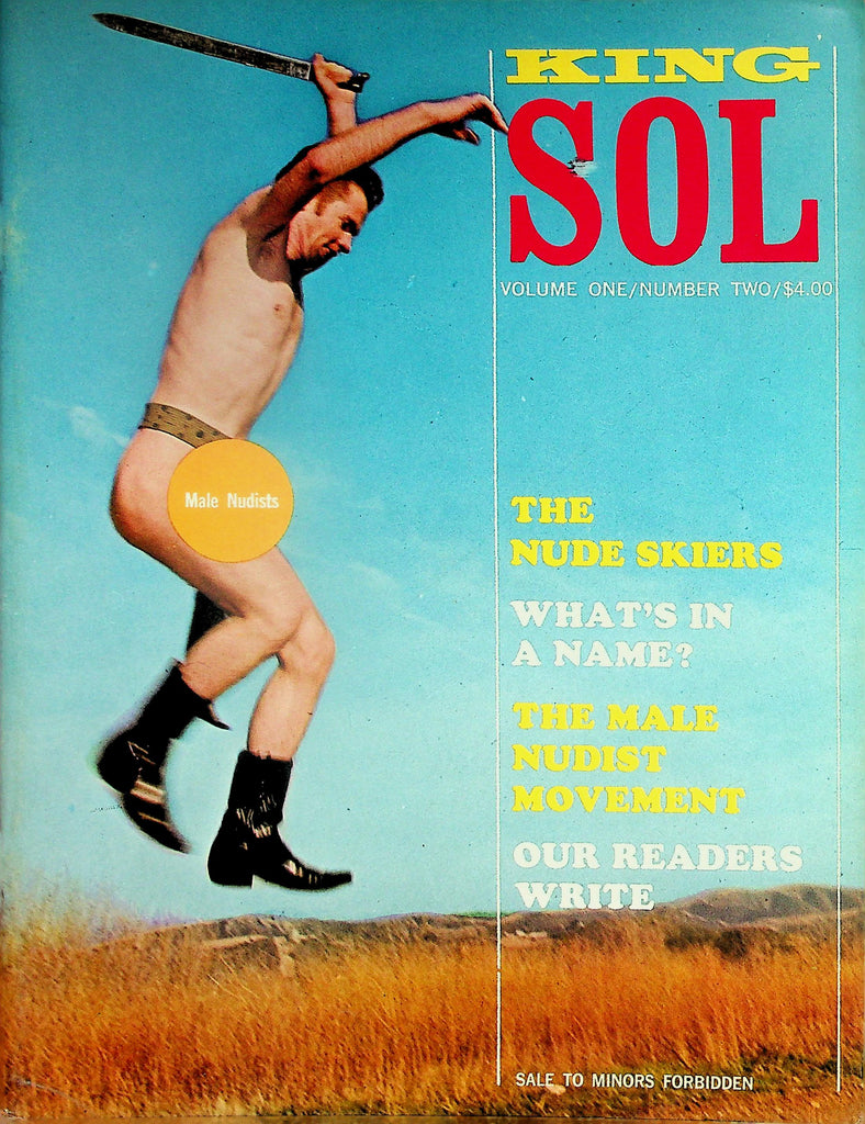 King Sol  Gay Interest Magazine  The Male Nudist Movement / Nude Skiers  vol.1 #2  1968  102326lmp-GSC