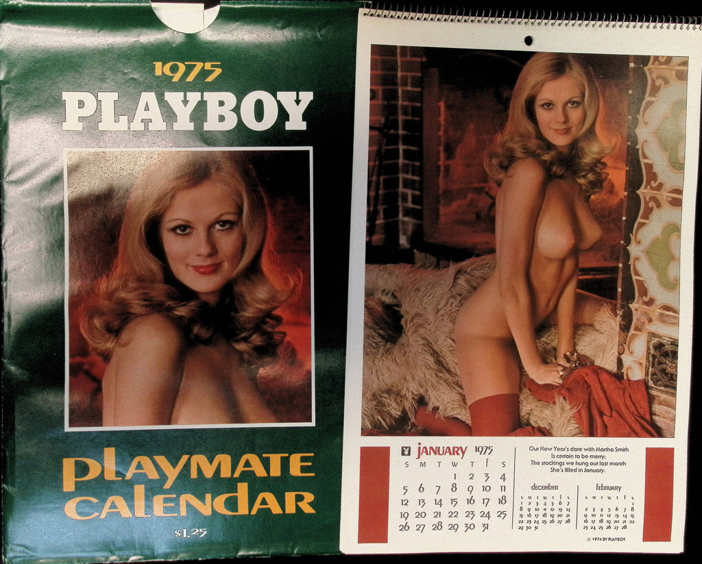 1975 Playboy Playmate Spiral Wall Calendar Cyndi Wood 050525AMCAL