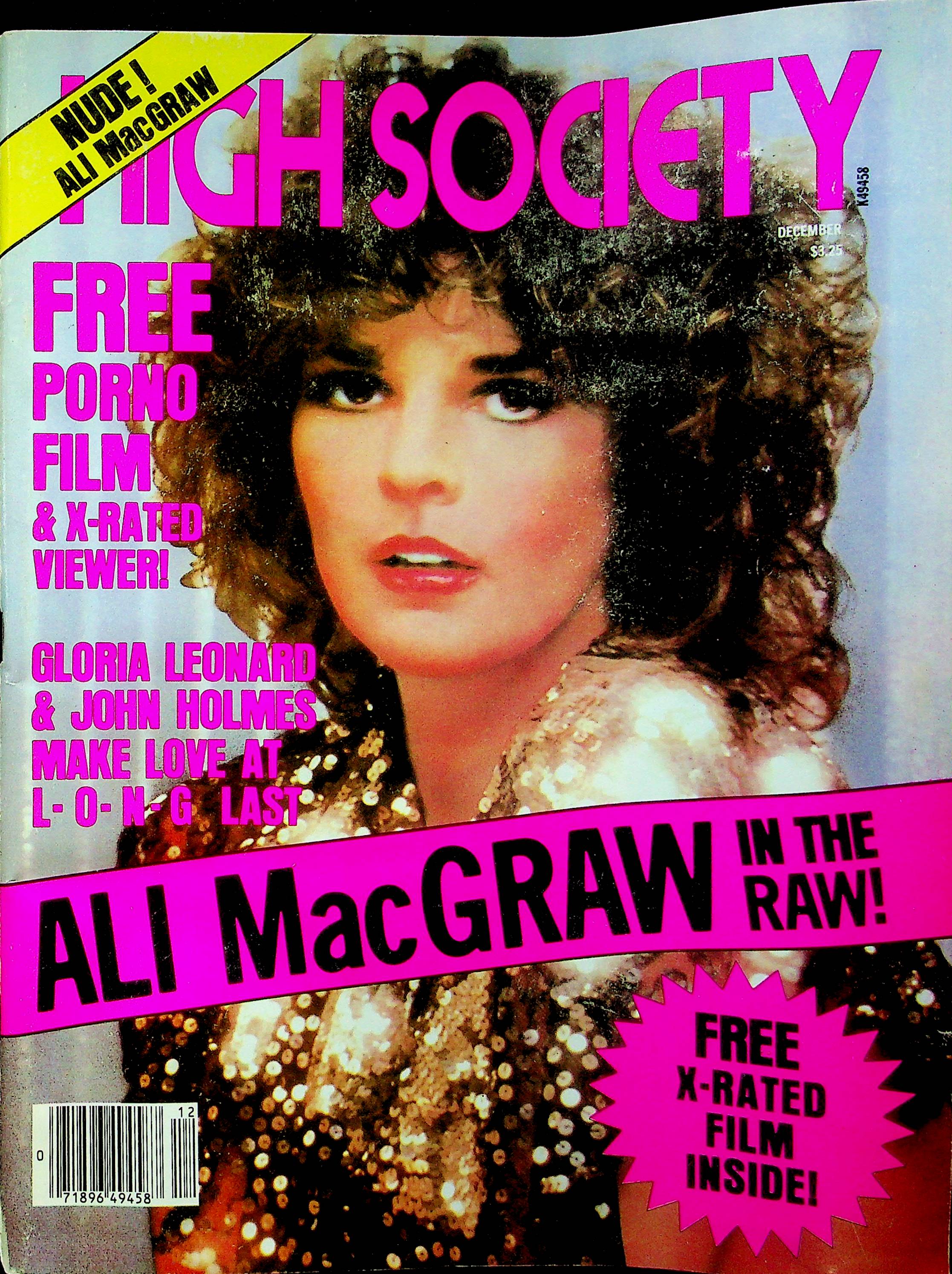 High Society Magazine Ali MacGraw December 1980 091123RP – Mr-Magazine