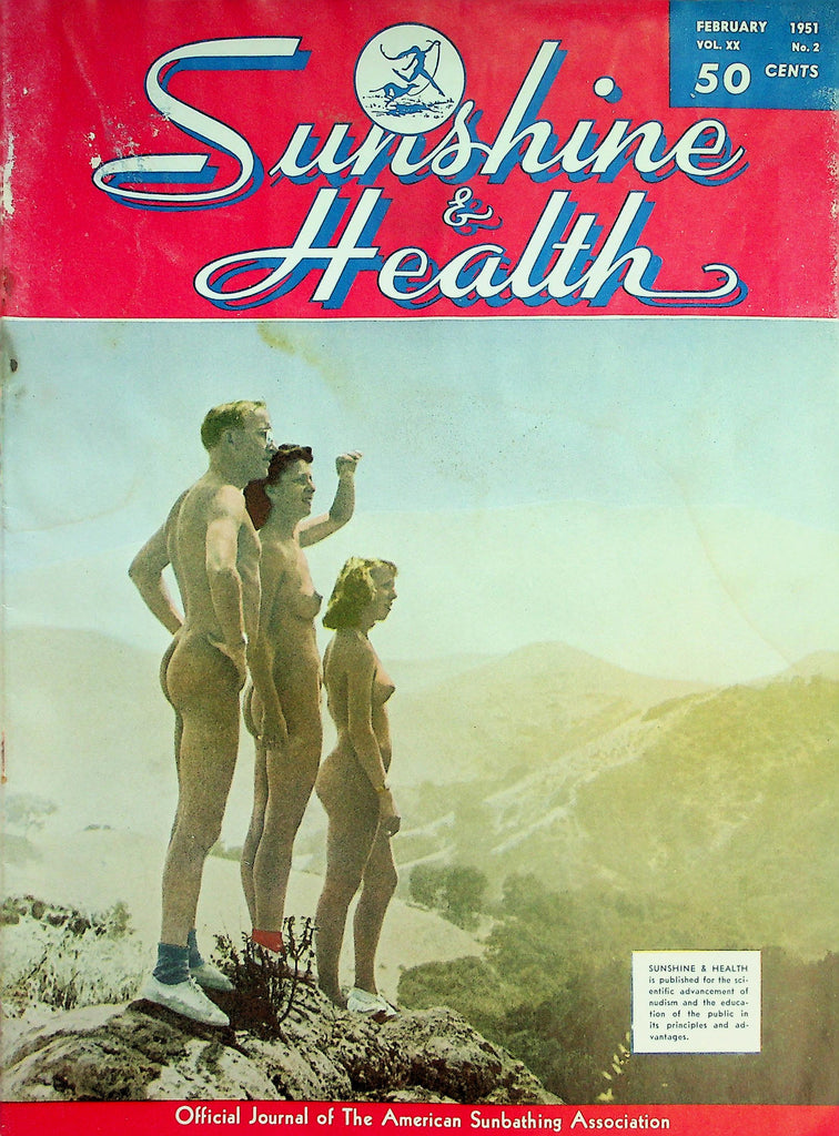Sunshine & Health Nudist Magazine  Why The Nudist Way? February 1951   040826lmp