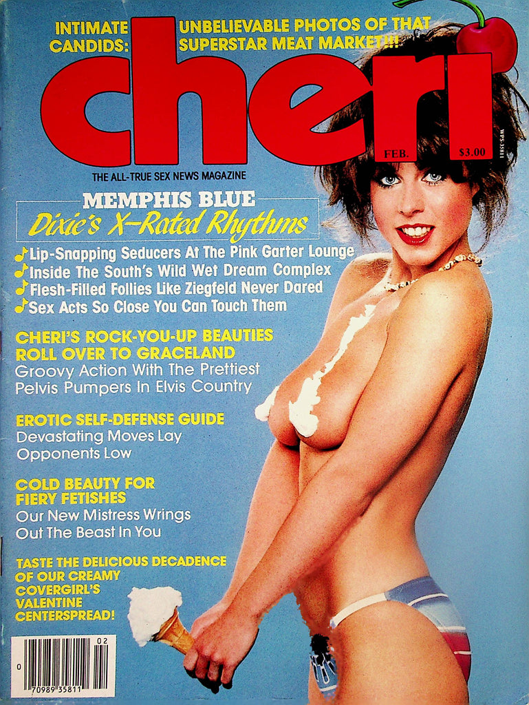 Cheri Magazine  Cover and Centerfold Girl Fawn / Memphis Blue  February 1983    020624lm-p2