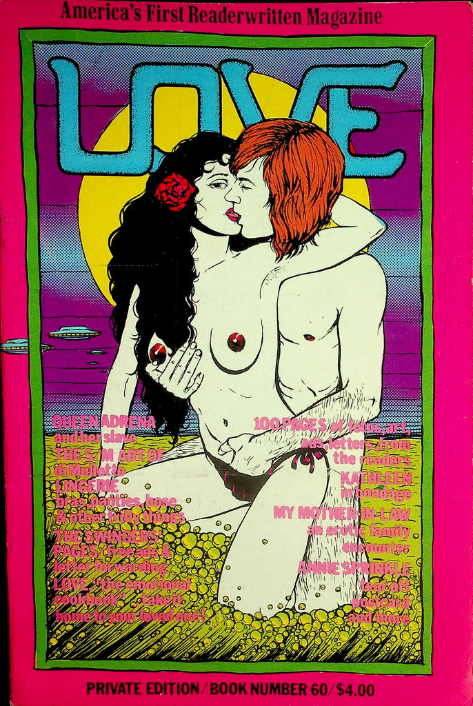 Love Magazine  My Mother-In-Law / Annie Sprinkle  Private Edition  Book #60  1980's    082826lmp-GSC