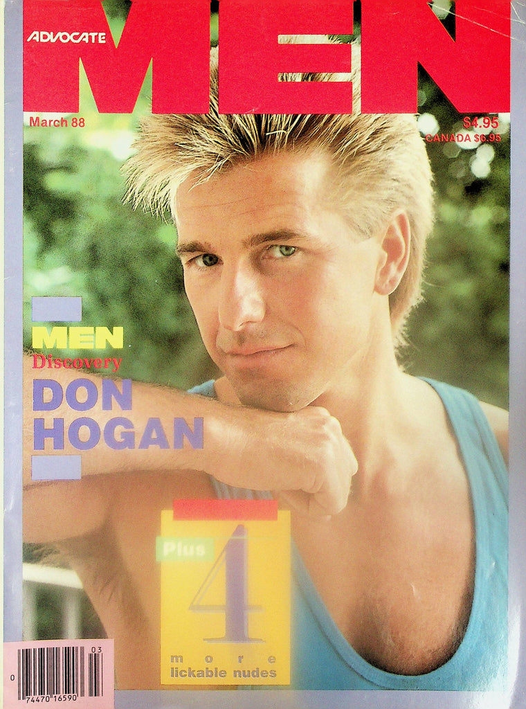 Advocate Men Gay Magazine  Cover Guy Don Hogan  March 1988      102225lm-p