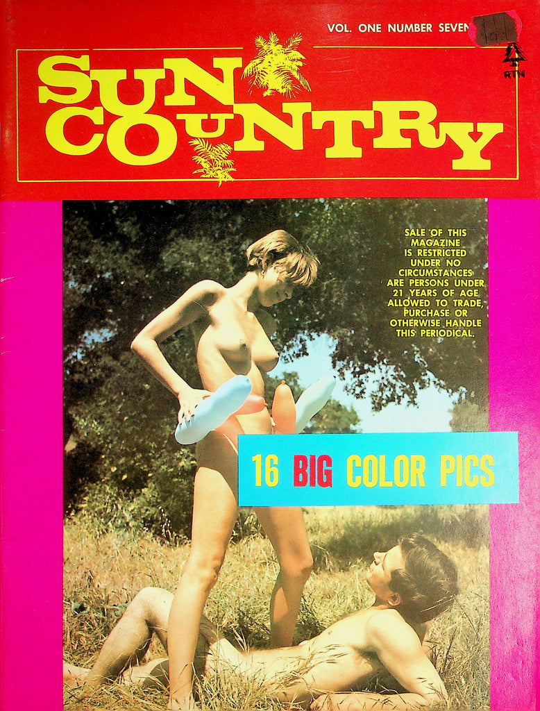 Sun Country Nudist Magazine   Uschi Digard Centerfold  vol.1 #7 1970's  052726lmp-GSC