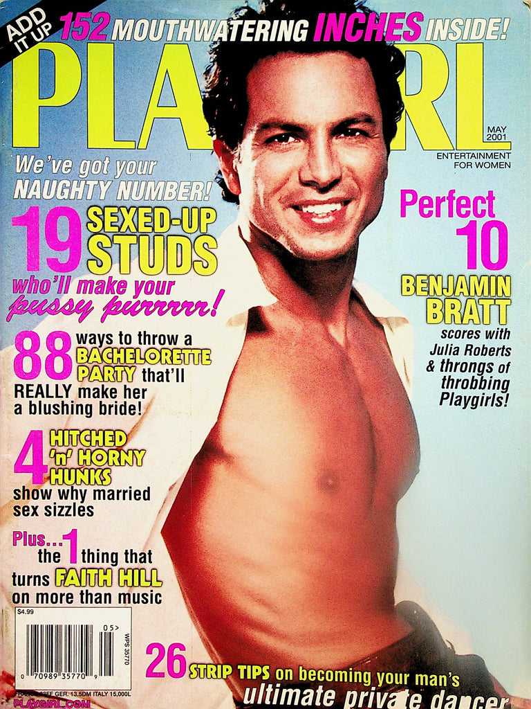 Playgirl Magazine  Perfect 10 Benjamin Bratt  May 2001  111824lm-p