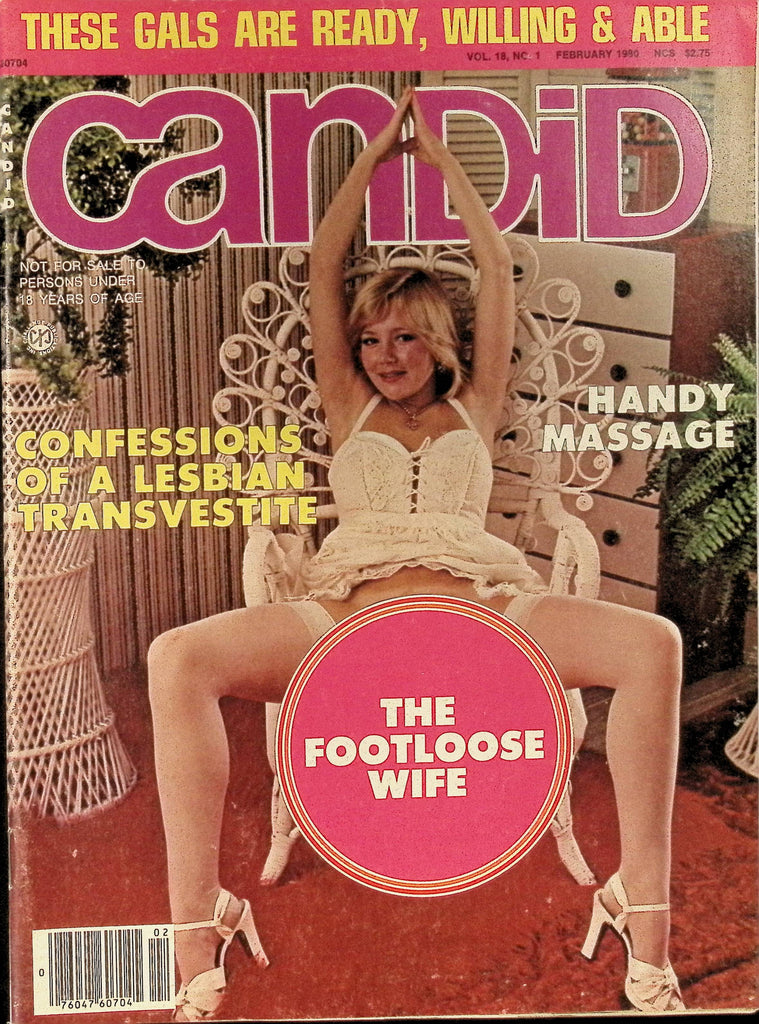 Candid Magazine February 1980 The Footloose Wife Confessions of  Lesbian Cross-Dresser 101325AMP