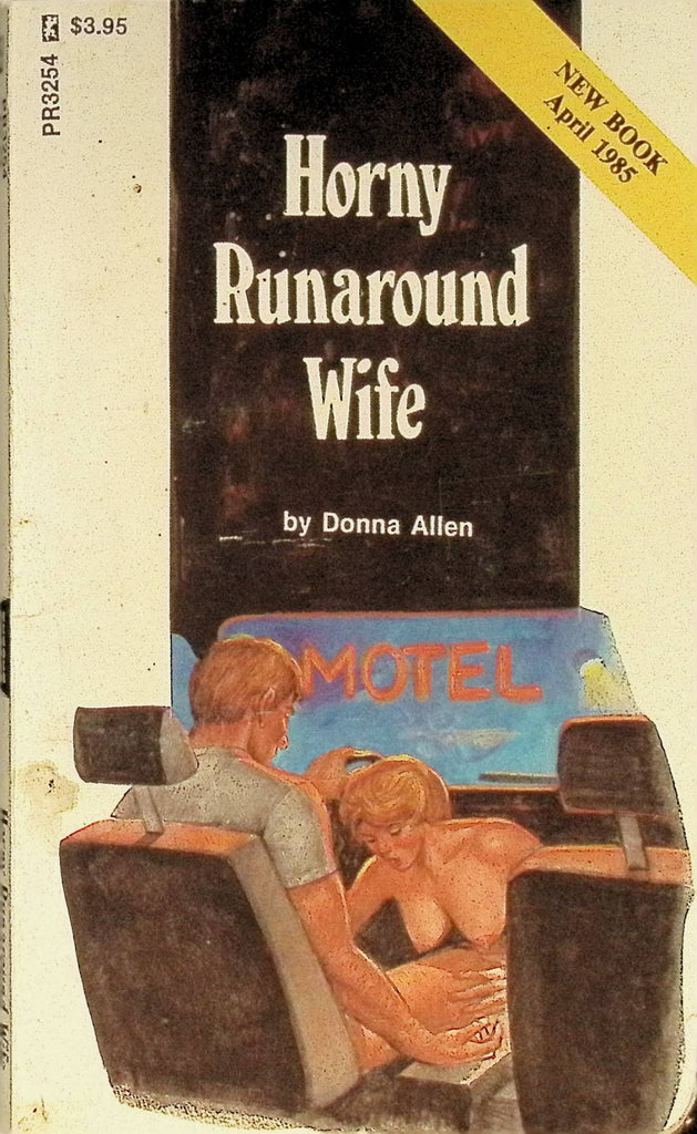 Horny Runaround Wife by Donna Allen PR3254 April 1985 Greenleaf Classics Adult Paperback Novel 080625AMP