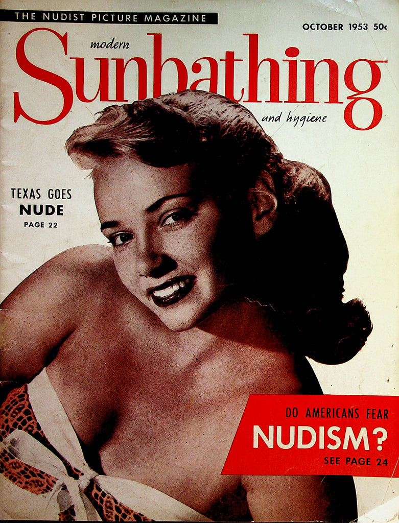 Modern Sunbathing and Hygiene Magazine  Texas Goes Nude  October 1953        060623lm-p