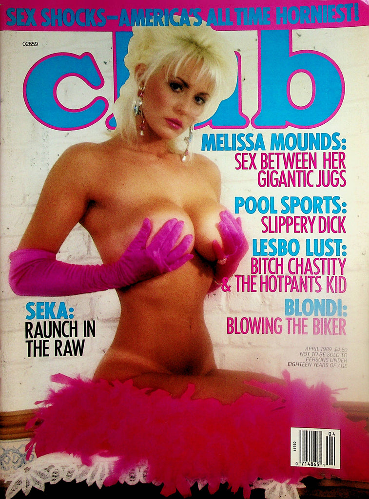 Club Magazine   Covergirl Seka / Melissa Mounds  April 1989    020324lm-p