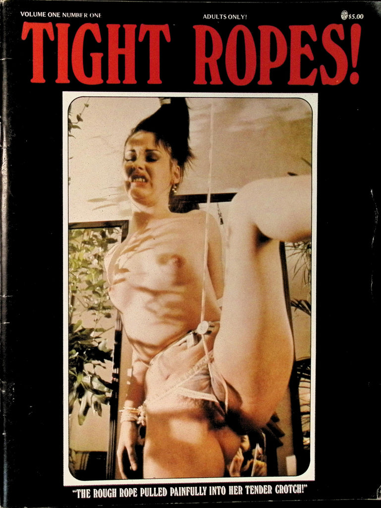 Tight Ropes! Vol 1 #1 HOM 1980 Black & White Photos, Bondage BDSM Fetish Magazine 061126AMP