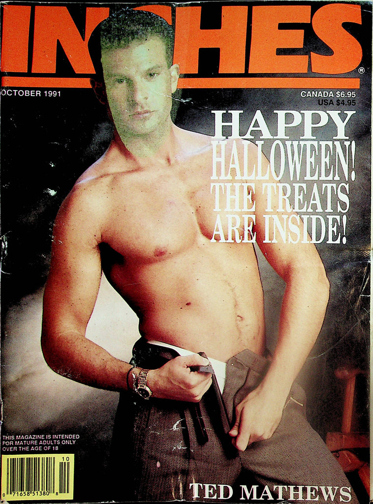 Inches Gay Magazine  Cover Guy Ted Mathews  October 1991   081924lm-p