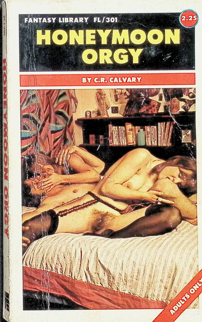 Honeymoon Orgy by CR Calvary FL301 1970s Fantasy Library Adult Paperback Novel-091224AMP