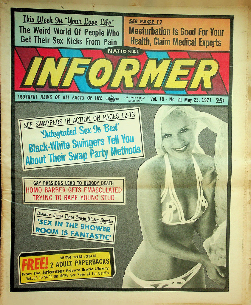 National Informer Adult Newspaper  Black-White Swingers Swap Parties   May 23, 1971   090626lmp-GSC