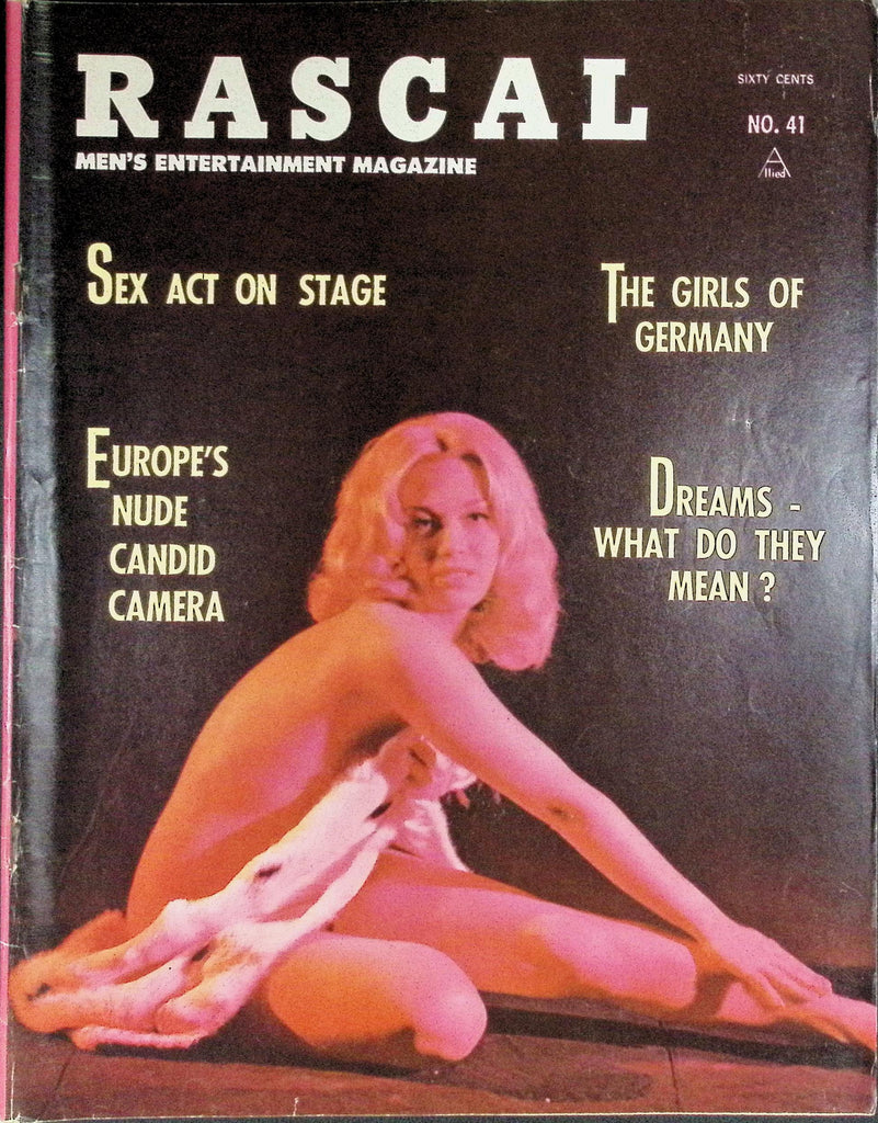 Rascal Magazine #41, January 1970 The Girls of Germany, Sex Act on Stage  100326LLP