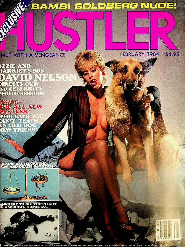 Hustler Exclusive Magazine  Bambi Goldberg Nude / GingerLynn CF February 1984    041924lm-p