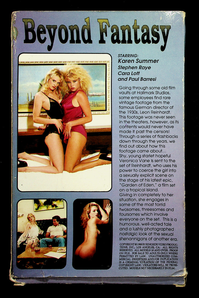 Beyond Fantasy Karen Summer Cara Lott Paul Barresi Adult VHS Ringside 042226NAVHS-18