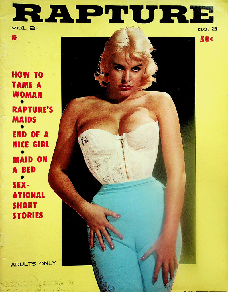 Rapture Magazine How To Tame A Woman / Maid On A Bed  vol.2 #2 1961  122125lmp