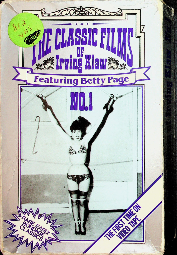 The Classic Films of Irving Klaw No. 1 Featuring Betty Page Adult VHS London Enterprises 062426NAVHS-4