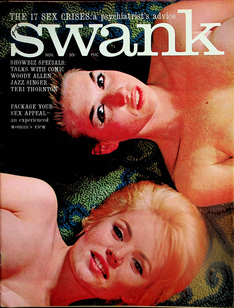 Swank Magazine  Terry Higgins Centerfold / Woody Allen  November 1963    042424lm-p