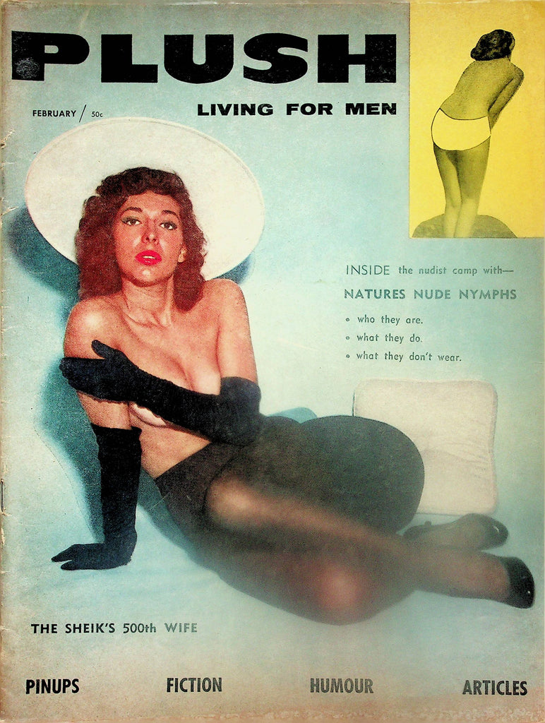 Plush Vintage Magazine  Natures Nude Nymphs   February 1959   101425lm-p
