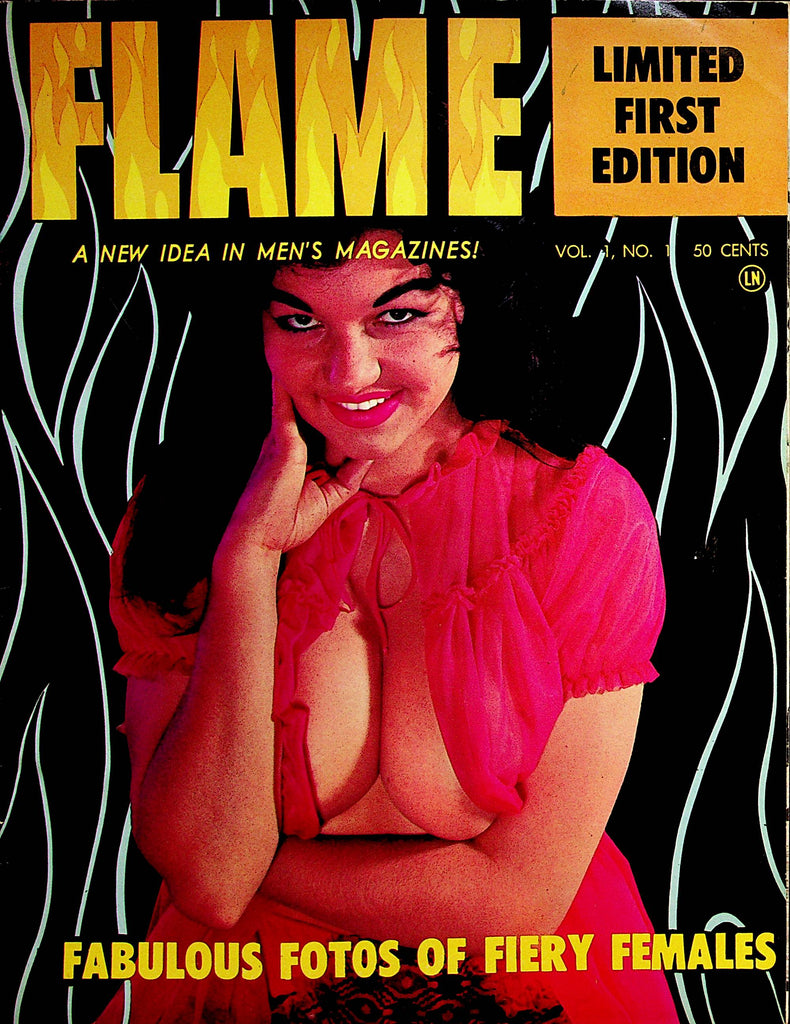 Flame Vintage Busty Magazine  Fiery Females  Limited First Edition  #1  1960's       042823lm-p