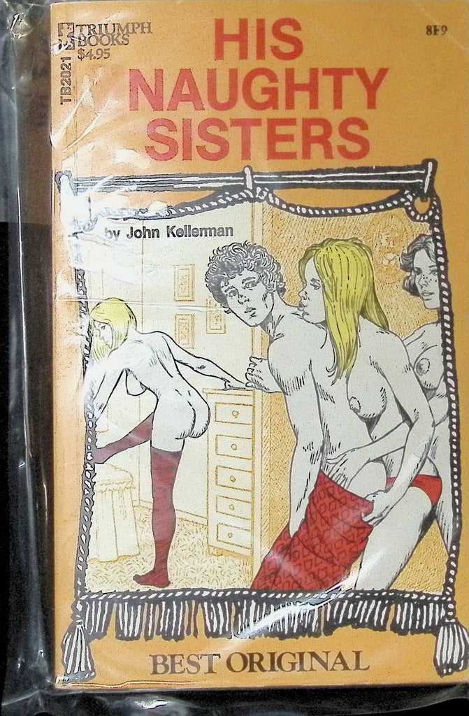 His naughty Step-Sisters by John Kellerman Best Original Triumph Books Greenleaf Classics 1970s Adult Novel-042324AMP