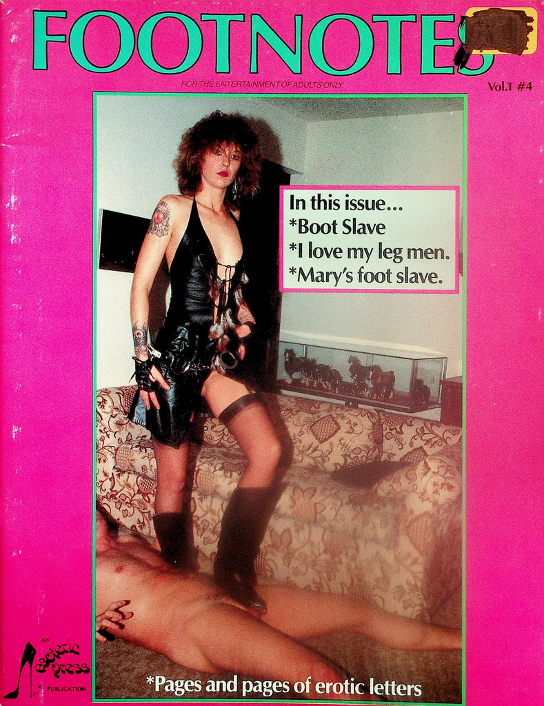 Foot Notes Magazine  Mary's Foot Slave  vol.1 #4 1988   121425lmp