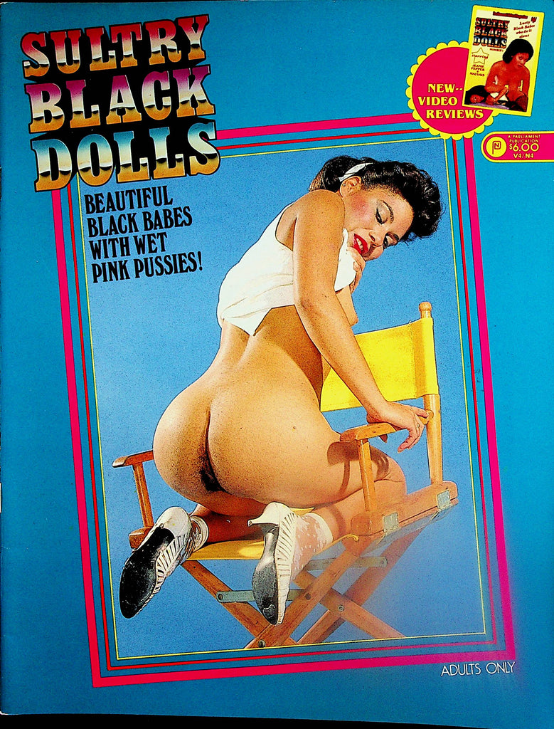 Sultry Black Dolls Magazine  Beautiful Black Melba With Wet Pink Pussies!   vol.4 #4 1987   012925lm-p