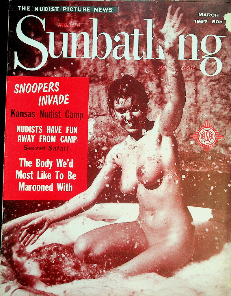 Modern Sunbathing and Hygiene Magazine  Nudists Have Fun Away From Camp Secret Safari  March 1957   072426lmp-GSC