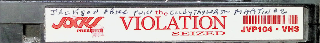 Violation Seized JVP104 Colby Taylor, Robert Balint, Roland Dane Jocks Gay Male VHS 100324AMPVHS