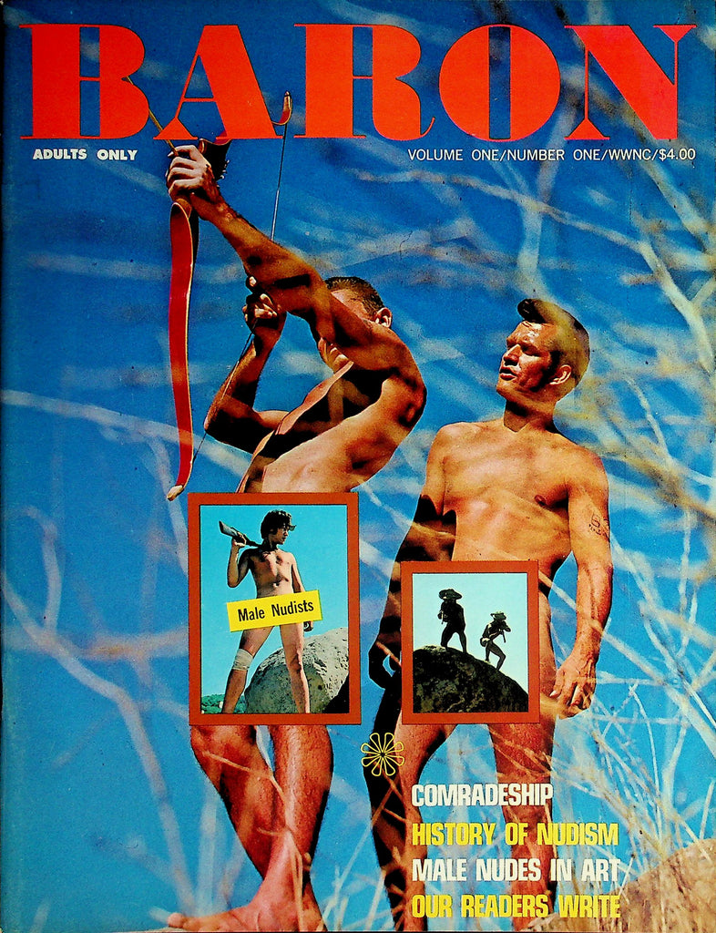 Baron Male Nudist Magazine   Comradeship / History Of Nudism / Male Nudes In Art  vol.1 #1 1968   102426lmp-GSC