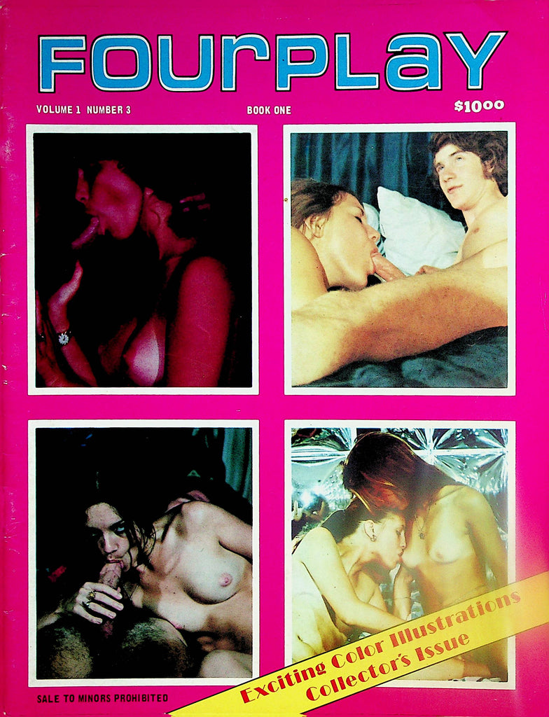 Fourplay Magazine   Wine, Women an Shlong!  vol.1 #3  1970's  Collectors Issue  022024lm-p