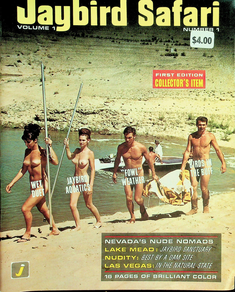 Jaybird Safari Nudest Magazine  First Edition! Jaybird Aquatics, Birds In The Buff, Wet Duet  vol.1 #1  1965   090826lmp-GSC
