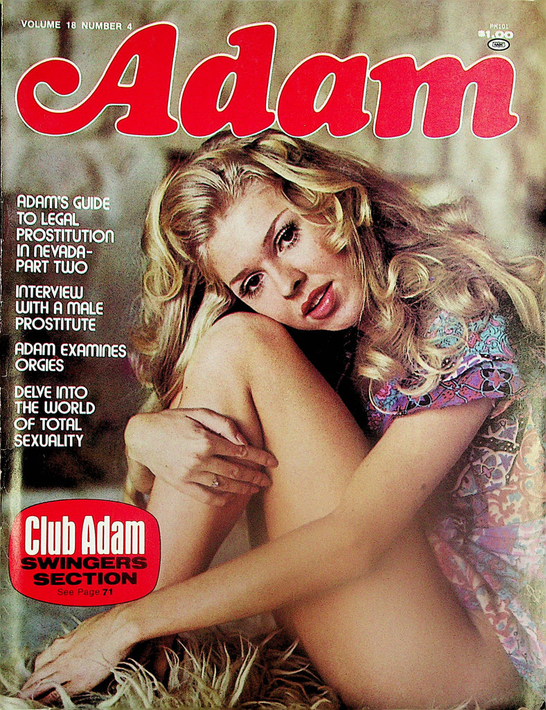 Adam Magazine  Cover/Centerfold Girl Andrea Bregar vol.18 #4 1974  041225lm-p