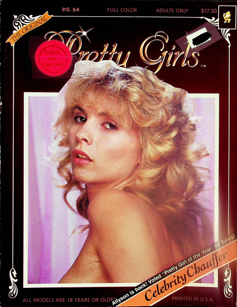 Pretty Girls Film Revue Magazine  Covergirl Allyson / Celebrity Chauffer   1980's     030525lm-p