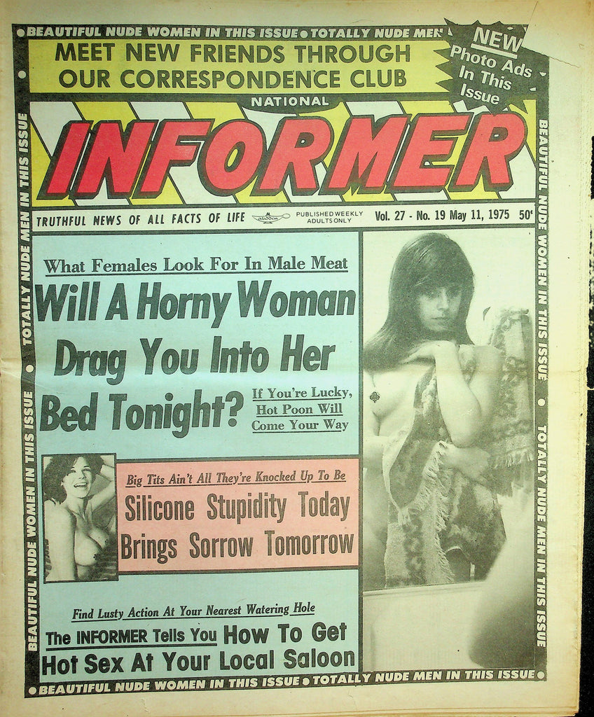 National Informer Adult Newspaper  What Females Look For In Men  May 11, 1975  090626lmp-GSC