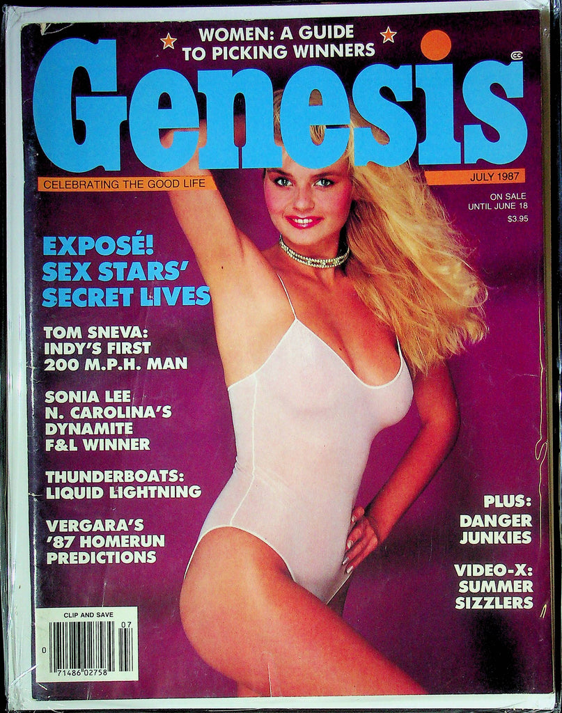 Genesis Magazine Ft. Tom Sneva & Sonia Lee July 1987 111824RP