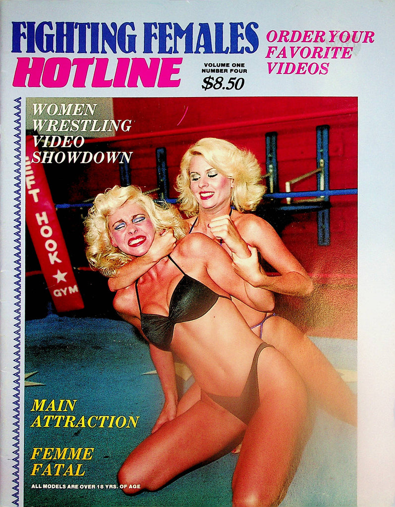 Fighting Females Hotline Magazine  Women Wrestling  vol.1 #4  1990   051624lm-p