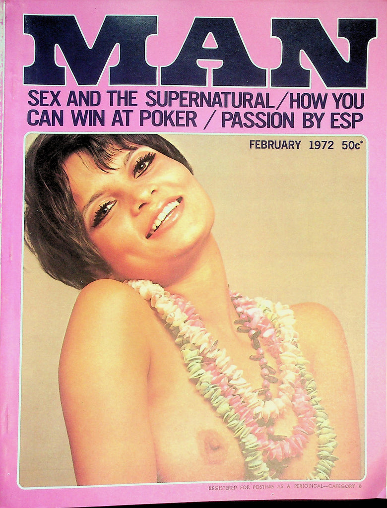 Man Magazine  Sex And The Supernatural   /  Girl Of The Month Naomi   February 1972    011926lmp