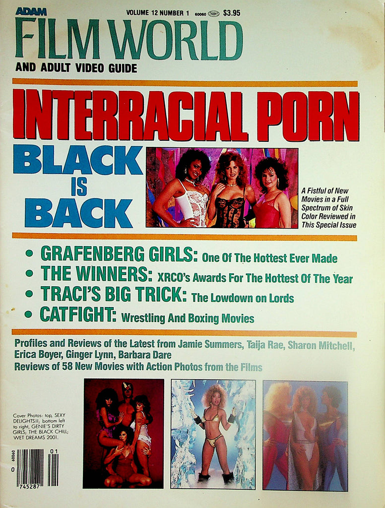 Adam Film World And Adult Video Guide Magazine  Interracial Porn / Jamie Summers, Taija Rae , Ginger Lynn and More!  vol.12 #1  1987    033024lm-p