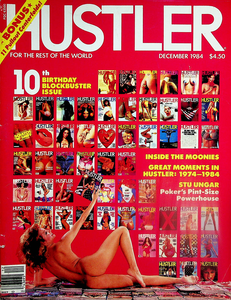 Hustler Magazine  10th Birthday Blockbuster - 11 Pullout Centerfolds December 1984   121024lm-p