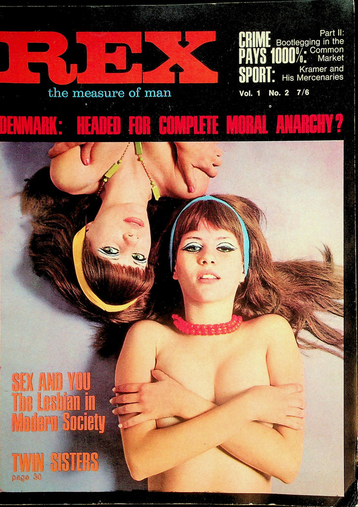 Rex Magazine  Twin Sisters / Bettina  vol.1 #2  1970's Printed In Italy    022526lmp