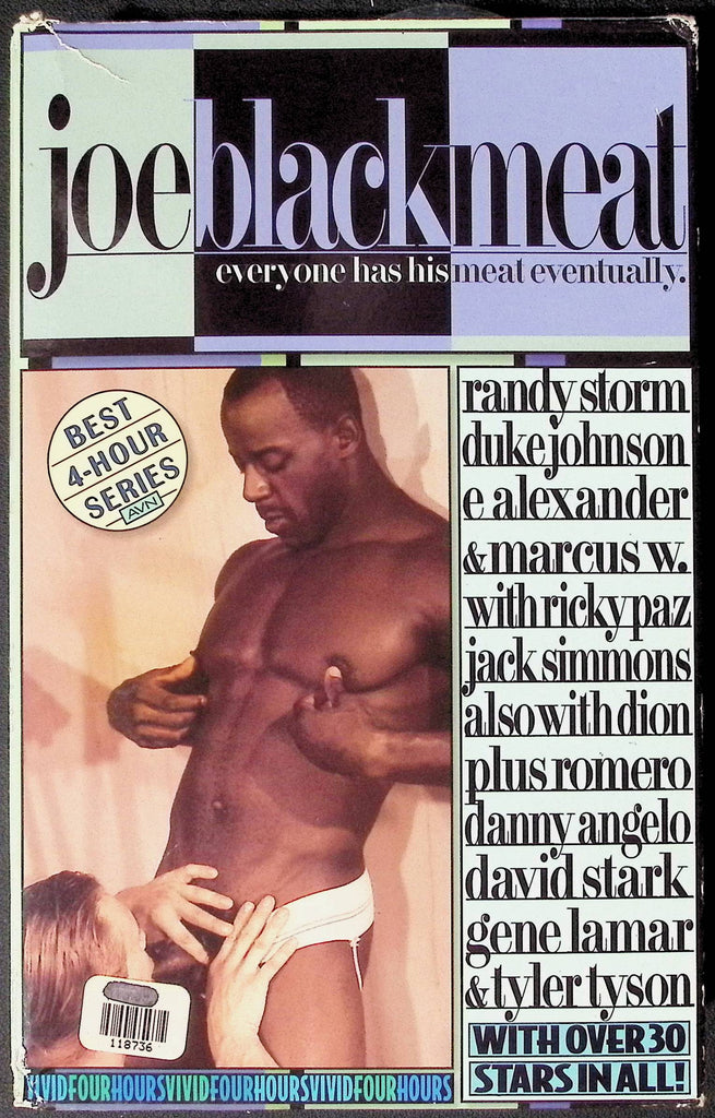Joe Black Meat Vivid Video, Inc. Gay VHS 1998 100424JKVHS5