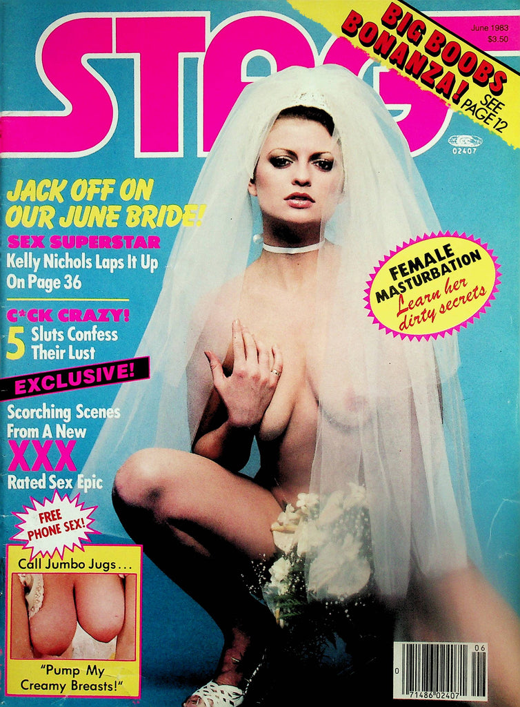 Stag Magazine  Jack Off On June Bride Kelly Nichols  June 1983  082025lm-p