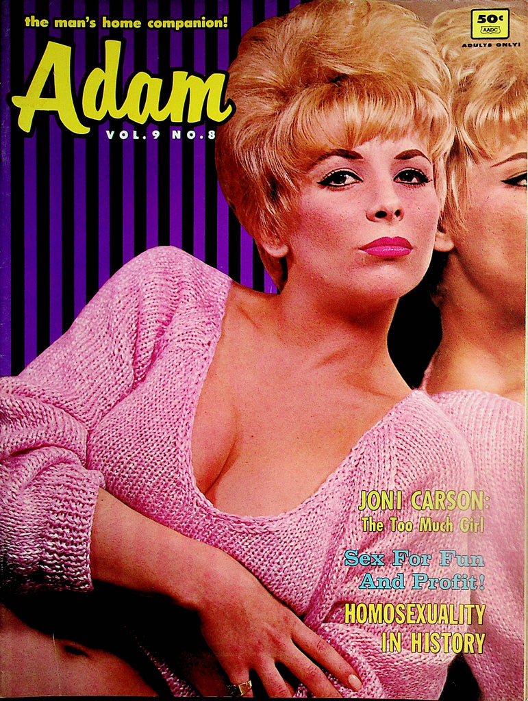 Adam Vintage Magazine   Centerfold Girl Karen King   vol.9 #8  1965   061924lm-p2