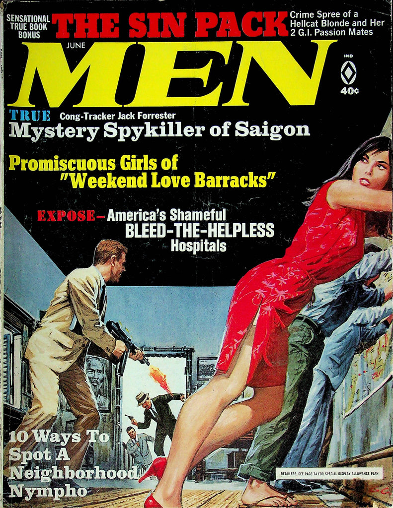 Men Magazine 10 Ways To Spot A Nympho June 1967 081424RP